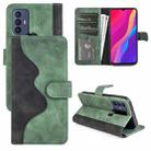 For TCL 30 SE / 305 / 306 Stitching Horizontal Flip Leather Phone Case(Green) - 1