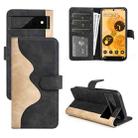 For Google Pixel 7 Stitching Horizontal Flip Leather Phone Case(Black) - 1