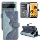 For Google Pixel 7 Stitching Horizontal Flip Leather Phone Case(Blue) - 1