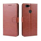 Retro Crazy Horse Texture Horizontal Flip Leather Case for Lenovo K5S, with Holder & Card Slots & Photo Frame(Brown) - 1