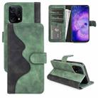 For OPPO Find X5 Stitching Horizontal Flip Leather Phone Case(Green) - 1