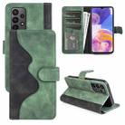 For Samsung Galaxy A23 5G Stitching Horizontal Flip Leather Phone Case(Green) - 1