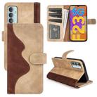 For Samsung Galaxy M23 5G / F23 5G Stitching Horizontal Flip Leather Phone Case(Yellow) - 1