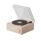 Duosi X11 Vinyl Atomic Retro Bluetooth Speaker Desktop Creative Alarm Clock(Pink) - 1