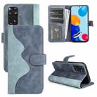 For Xiaomi Redmi Note 11 4G Global / Note 11S Stitching Horizontal Flip Leather Phone Case(Blue) - 1