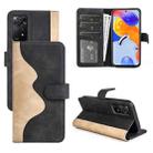 For Xiaomi Redmi Note 11 Pro 5G Global / 4G Stitching Horizontal Flip Leather Phone Case(Black) - 1