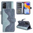 For Xiaomi Redmi Note 11 Pro 5G Global / 4G Stitching Horizontal Flip Leather Phone Case(Blue) - 1