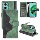 For Xiaomi Redmi Note 11E / Redmi 10 5G Stitching Horizontal Flip Leather Phone Case(Green) - 1