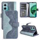 For Xiaomi Redmi Note 11E / Redmi 10 5G Stitching Horizontal Flip Leather Phone Case(Blue) - 1