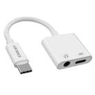 ENKAY ENK-AT106 USB-C / Type-C to 3.5mm Audio + Type-C Headphone & Charging Adapter Data Cable - 1