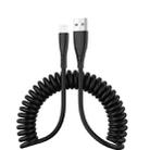 USB to 8 Pin 1.5m Spring Telescopic Mobile Phone Fast Charging Data Cable - 1