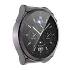 For Huawei Watch GT 3 Pro 43mm ENKAY Full Coverage Electroplated Soft TPU Case with Screen Protection(Grey) - 1