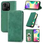 For Xiaomi Redmi 10A Retro Skin Feel Magnetic Leather Phone Case(Green) - 1