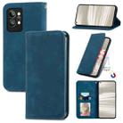 For OPPO Realme GT2 Pro Retro Skin Feel Magnetic Leather Phone Case(Blue) - 1