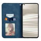 For OPPO Realme GT2 Pro Retro Skin Feel Magnetic Leather Phone Case(Blue) - 3