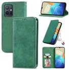 For vivo Y55 5G Retro Skin Feel Magnetic Leather Phone Case(Green) - 1