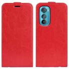 For Motorola Moto Edge 30 5G R64 Texture Vertical Flip Leather Phone Case(Red) - 1