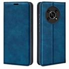 For Honor X30 / Magic 4 Lite Retro-skin Magnetic Suction Leather Phone Case(Dark Blue) - 1