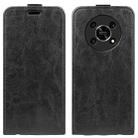 For Honor X30 / Magic 4 Lite R64 Texture  Vertical Flip Leather Phone Case(Black) - 1