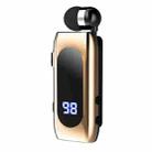 K55 Retractable Cable BT5.2 Smart In-ear Single Sports Earphone(Gold) - 1