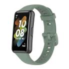 For Huawei Band 7 Solid Color Silicone Watch Band(Grayish Green) - 1