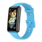 For Huawei Band 7 Solid Color Silicone Watch Band(Blue) - 1
