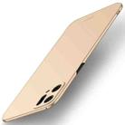 For OPPO Find X5 MOFI Frosted PC Ultra-thin Hard Case(Gold) - 1