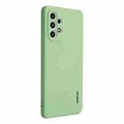 For Samsung Galaxy A73 5G ENKAY Liquid Silicone Soft Shockproof Phone Case(Light Green) - 1