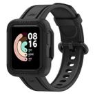 For Xiaomi Redmi Watch 2 Lite Silicone Solid Color Watch Band(Black) - 1