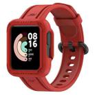 For Xiaomi Redmi Watch Silicone Solid Color Watch Band(Red) - 1