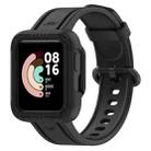 For Xiaomi Mi Watch Lite Silicone Solid Color Watch Band(Black) - 1