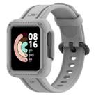 For Xiaomi Mi Watch 2 Lite Silicone Solid Color Watch Band(Grey) - 1