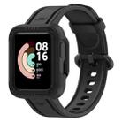 For Xiaomi Mi Watch 2 Lite Silicone Solid Color Watch Band(Black) - 1