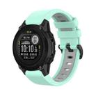 For Garmin Descent G1 22mm Silicone Sports Two-Color Watch Band(Water Duck+Grey) - 1