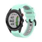 For Garmin Approach S62 22mm Silicone Sports Two-Color Watch Band(Water Duck+Grey) - 1
