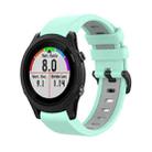 For Garmin Forerunner 935 22mm Silicone Sports Two-Color Watch Band(Water Duck+Grey) - 1