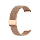 20mm Milan Metal Steel Mesh One Buckle Watch Band For Huawei GT3 Pro 43mm(Rose Gold) - 1