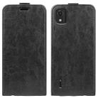 For Nokia C2 2nd Edition R64 Texture Vertical Flip Leather Phone Case(Black) - 1