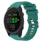 For Garmin Forerunner 745 22mm Silicone Sports Watch Band(Green) - 1