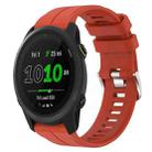 For Garmin Forerunner 745 22mm Silicone Sports Watch Band(Red) - 1