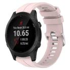 For Garmin Forerunner 945 22mm Silicone Sports Watch Band(Light Pink) - 1