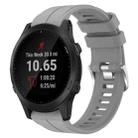 For Garmin Forerunner 945 22mm Silicone Sports Watch Band(Grey) - 1