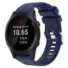 For Garmin Forerunner 945 22mm Silicone Sports Watch Band(Dark Blue) - 1