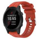 For Garmin Forerunner 945 22mm Silicone Sports Watch Band(Red) - 1