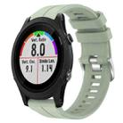 For Garmin Forerunner 935 22mm Silicone Sports Watch Band(Peppermint Green) - 1