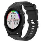 For Garmin Forerunner 935 22mm Silicone Sports Watch Band(Black) - 1