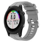 For Garmin Forerunner 935 22mm Silicone Sports Watch Band(Grey) - 1