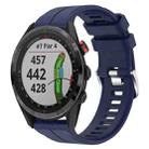 For Garmin Approach S62 22mm Silicone Sports Watch Band(Dark Blue) - 1