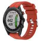 For Garmin Approach S62 22mm Silicone Sports Watch Band(Red) - 1