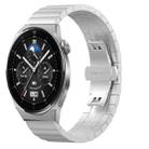 For Huawei Watch GT 3 Pro 46mm 22mm One Bead Butterfly Buckle Metal Steel Watch Band(Silver) - 1